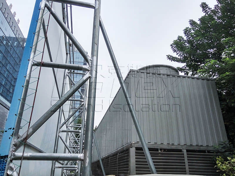 商業屋面裙樓中央空調冷卻塔降噪方案！降噪？減振誰為主？